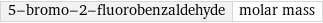 5-bromo-2-fluorobenzaldehyde | molar mass