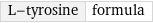 L-tyrosine | formula