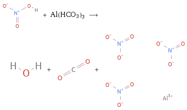  + Al(HCO3)3 ⟶ + + 