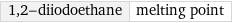 1, 2-diiodoethane | melting point