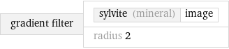 gradient filter | sylvite (mineral) | image radius 2
