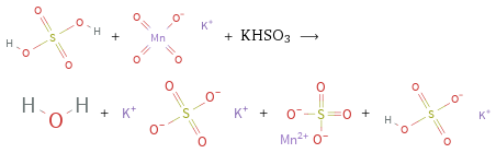  + + KHSO3 ⟶ + + + 