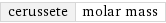 cerussete | molar mass