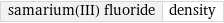 samarium(III) fluoride | density