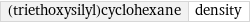 (triethoxysilyl)cyclohexane | density