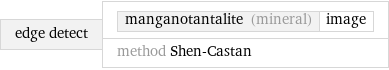 edge detect | manganotantalite (mineral) | image method Shen-Castan