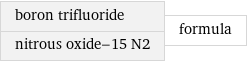 boron trifluoride nitrous oxide-15 N2 | formula