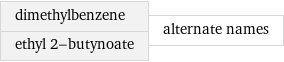 dimethylbenzene ethyl 2-butynoate | alternate names