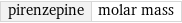 pirenzepine | molar mass