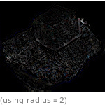  (using radius=2)