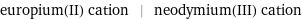 europium(II) cation | neodymium(III) cation