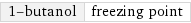 1-butanol | freezing point