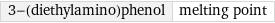 3-(diethylamino)phenol | melting point