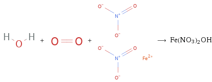  + + ⟶ Fe(NO3)2OH