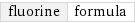 fluorine | formula