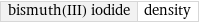 bismuth(III) iodide | density