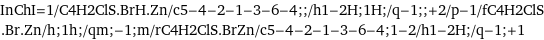 InChI=1/C4H2ClS.BrH.Zn/c5-4-2-1-3-6-4;;/h1-2H;1H;/q-1;;+2/p-1/fC4H2ClS.Br.Zn/h;1h;/qm;-1;m/rC4H2ClS.BrZn/c5-4-2-1-3-6-4;1-2/h1-2H;/q-1;+1