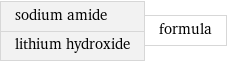 sodium amide lithium hydroxide | formula