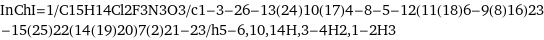 InChI=1/C15H14Cl2F3N3O3/c1-3-26-13(24)10(17)4-8-5-12(11(18)6-9(8)16)23-15(25)22(14(19)20)7(2)21-23/h5-6, 10, 14H, 3-4H2, 1-2H3