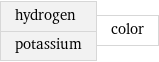 hydrogen potassium | color