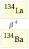 Decay chain La-134