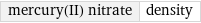 mercury(II) nitrate | density