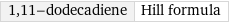 1, 11-dodecadiene | Hill formula