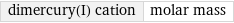 dimercury(I) cation | molar mass