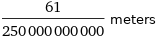 61/250000000000 meters