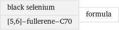 black selenium [5, 6]-fullerene-C70 | formula