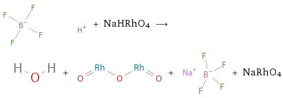  + NaHRhO4 ⟶ + + + NaRhO4