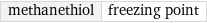 methanethiol | freezing point