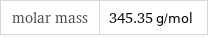 molar mass | 345.35 g/mol