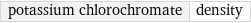 potassium chlorochromate | density