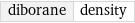 diborane | density