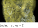  (using radius=2)