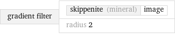 gradient filter | skippenite (mineral) | image radius 2
