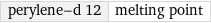 perylene-d 12 | melting point