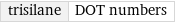 trisilane | DOT numbers