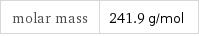 molar mass | 241.9 g/mol