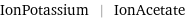 IonPotassium | IonAcetate