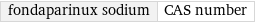 fondaparinux sodium | CAS number