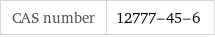 CAS number | 12777-45-6