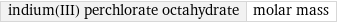 indium(III) perchlorate octahydrate | molar mass