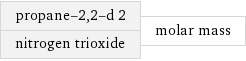 propane-2, 2-d 2 nitrogen trioxide | molar mass