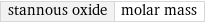 stannous oxide | molar mass