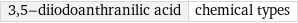 3, 5-diiodoanthranilic acid | chemical types