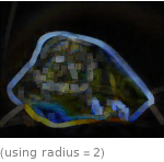  (using radius=2)