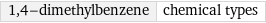 1, 4-dimethylbenzene | chemical types