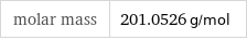 molar mass | 201.0526 g/mol